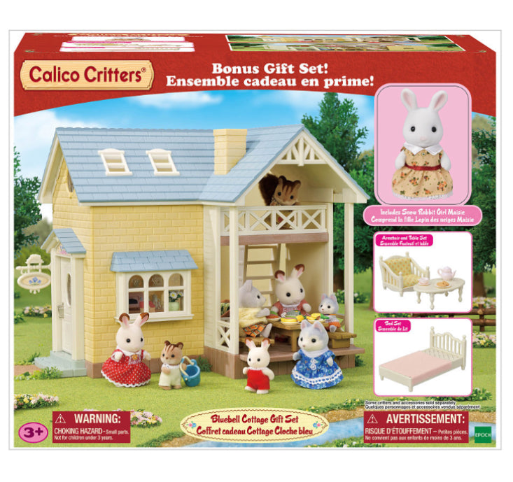 Calico Critters Blue Bell Cottage Gift Set