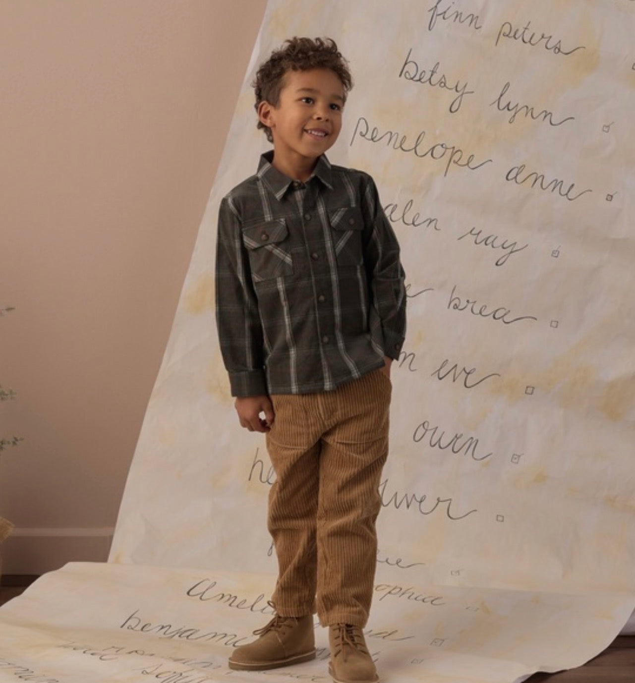 POCKETED FLANNEL SHIRT HOLIDAY PLAID