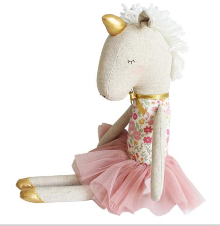 Yvette Unicorn Doll Rose Garden