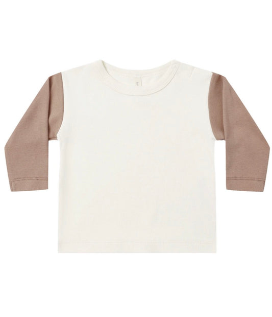 LONG SLEEVE RAGLAN TEE ALMOND