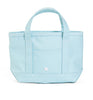 MINI TOTE -COATED CANVAS LAKE BLUE