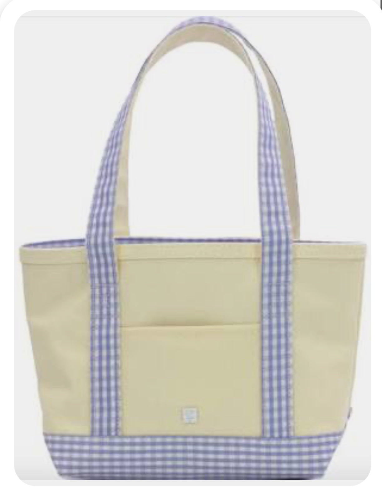 MINI TOTE - COATED CANVAS LAVENDER TRIM