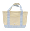 MINI TOTE - COATED CANVAS with GINGHAM MIST TRIM