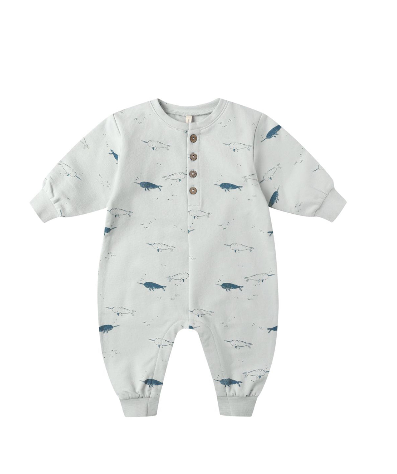NARWHALS RELAXED FLEECE JUMPSUIT