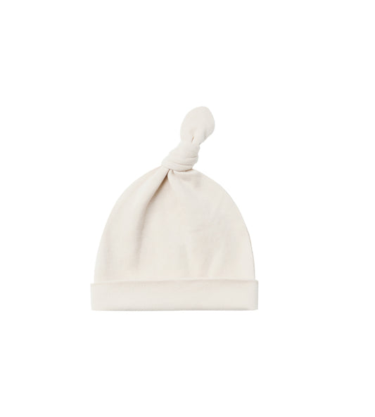 KNOTTED BABY HAT || NATURAL