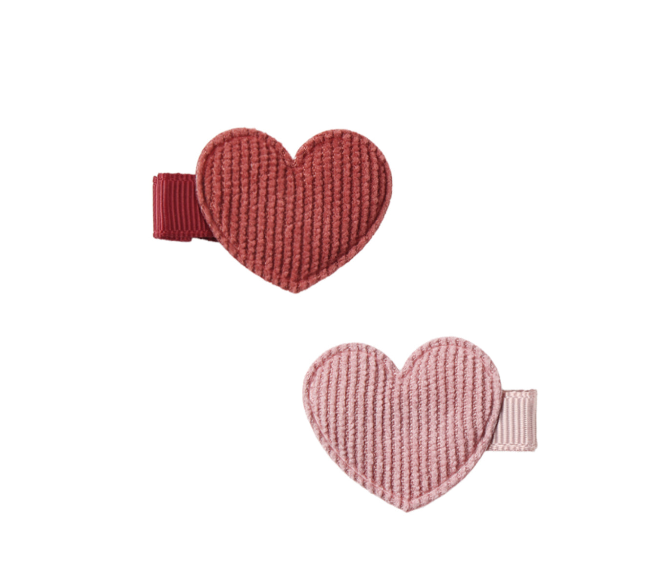 HEART CLIP SET || RED, PINK