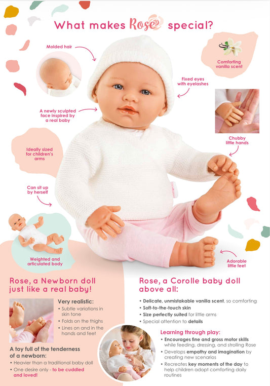Corolle- ROSE newborn