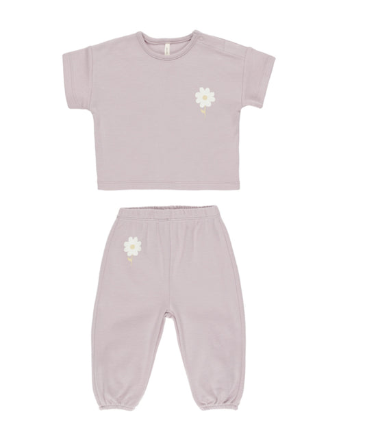 Jersey Tee + Pant Set Daisy