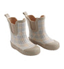 RAIN BOOTS BLUE PLAID