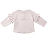 RUFFLE LONG SLEEVE  TEE + DRAWSTRING PANT || WILD FLOWER GARDEN