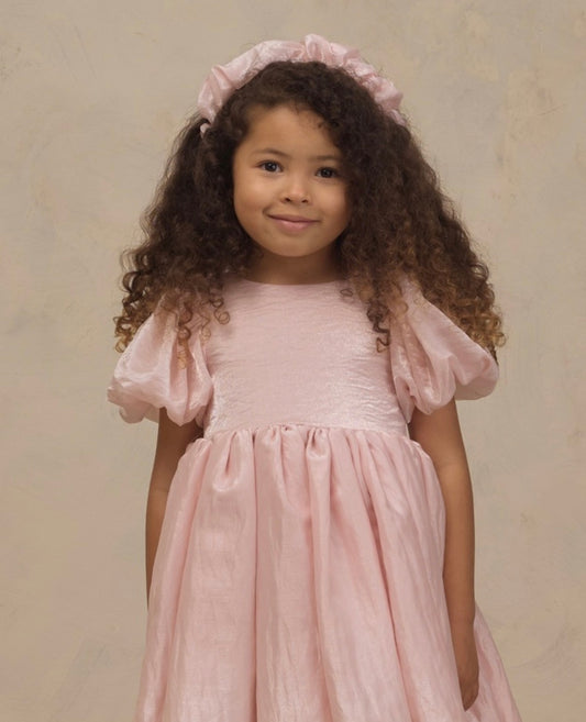 SOFIA DRESS ROSE SHIMMER