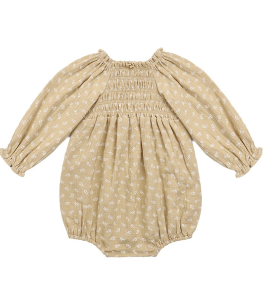 EDEN ROMPER BUTTERSCOTCH FLORAL