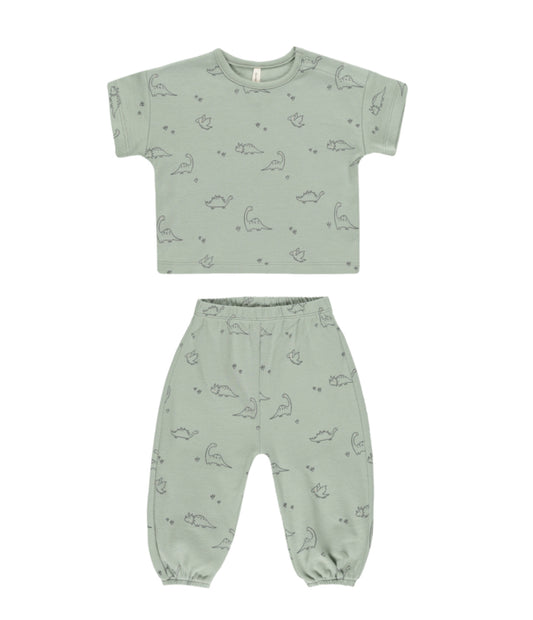 Jersey Tee + Pant Set Dino