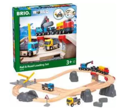 BRIO Rail & Road Loading Set