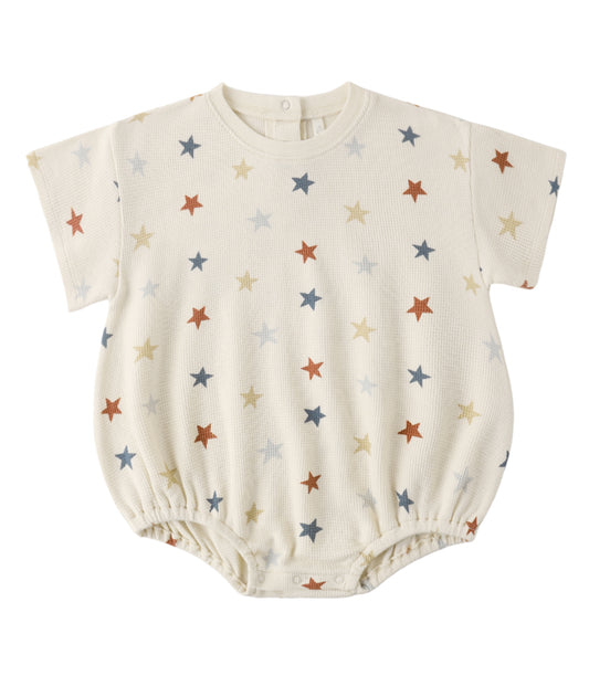 RELAXED BUBBLE ROMPER STARS