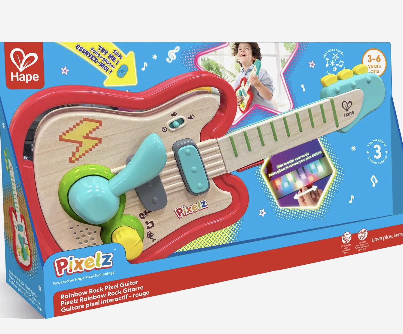 Rainbow Rock Guitar (Pixelz)