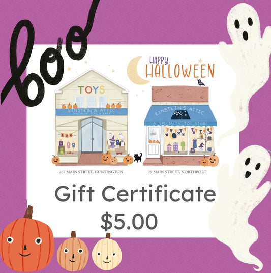 Halloween Gift Card- physical card- AVAILABLE IN STORES ONLY