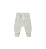 LONG SLEEVE RAGLAN TEE FERN + DRAWSTRING PANT FERN STRIPE