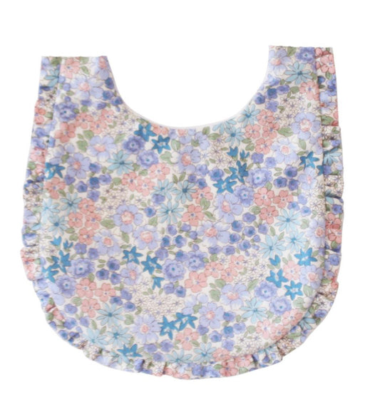 Ruffle Edge Bib Liberty Blue