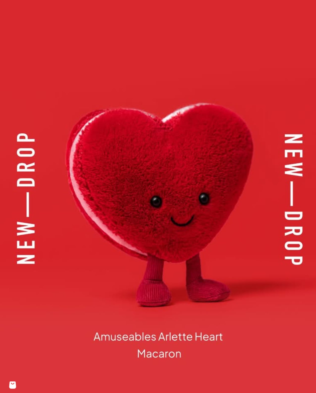Amuseables Arlette Heart Macaron Red