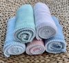 Monogram Ready Cotton Muslin Swaddle Blanket