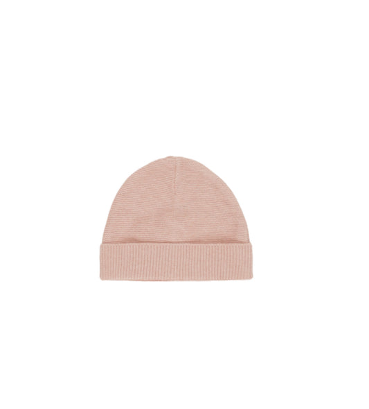 Baby Beanie || Heathered Rose