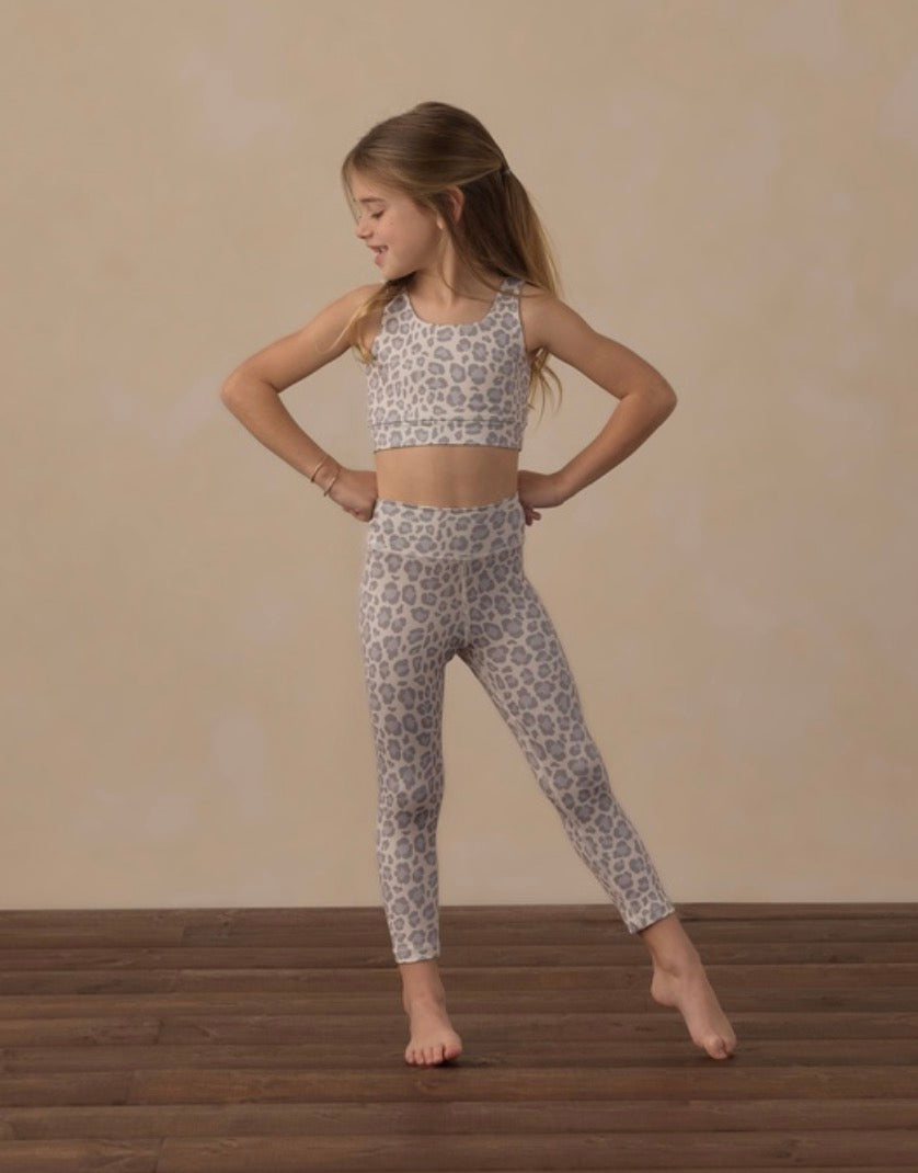 BASIC LEGGING BLUE LEOPARD