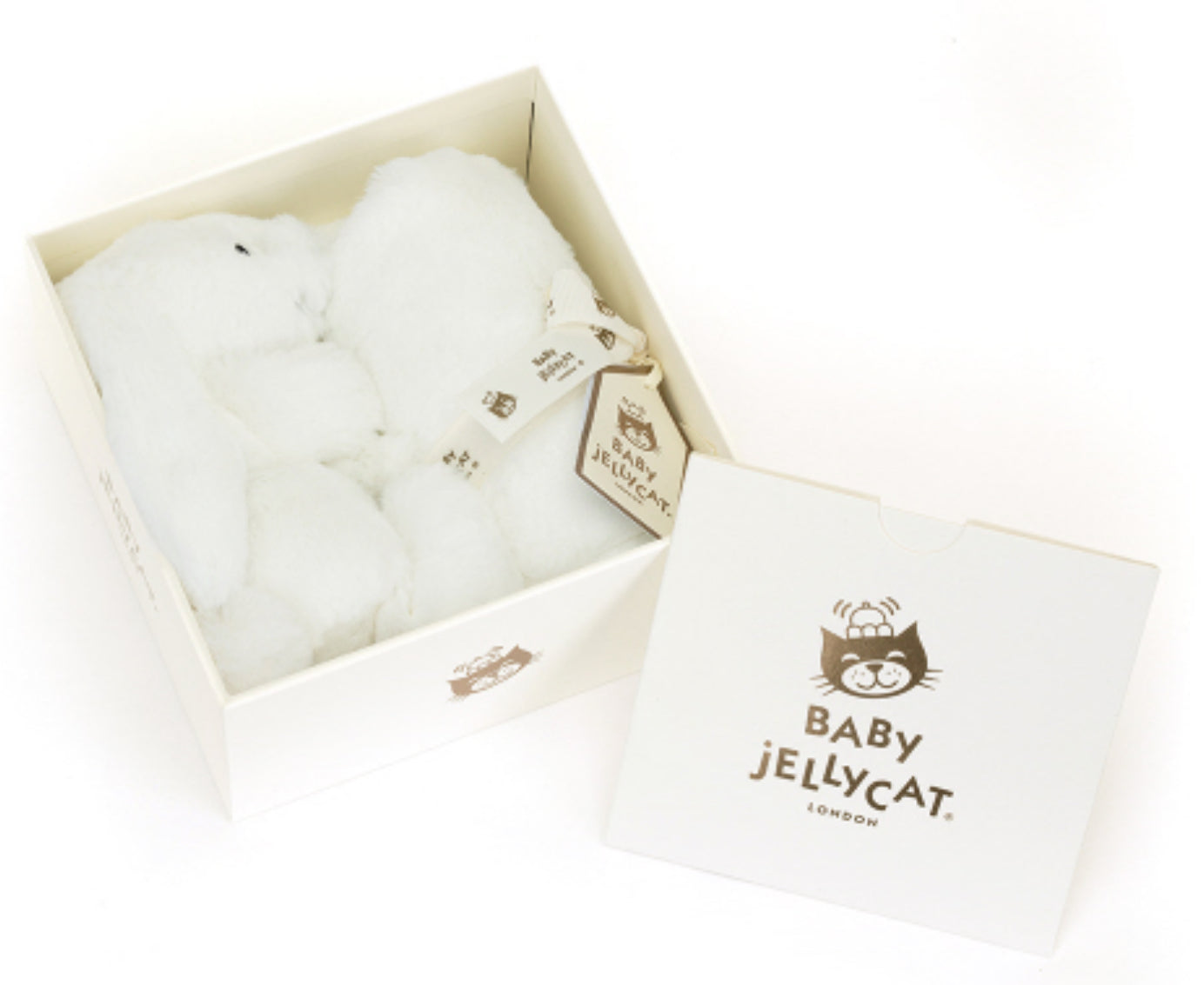 Jellycat Baby Bashful Luxe Bunny Luna Soother - Packaged (NEW & RECYCLED FIBERS)