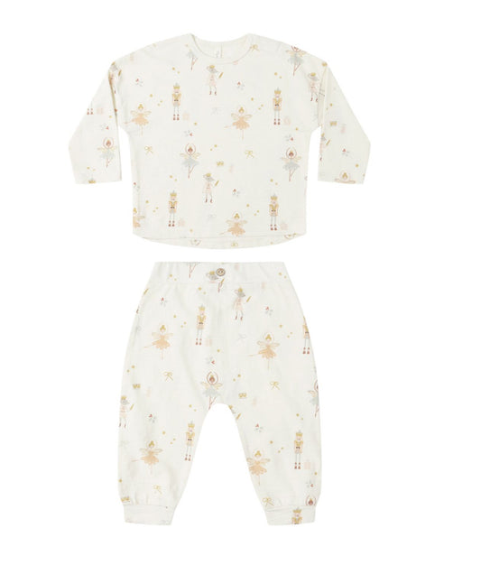 NUTCRACKER LONG SLEEVE TEE + PANT SET ||