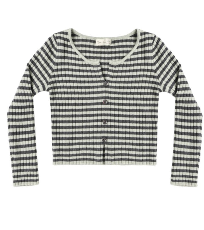 LONG SLEEVE KNIT TEE MIDNIGHT STRIPE