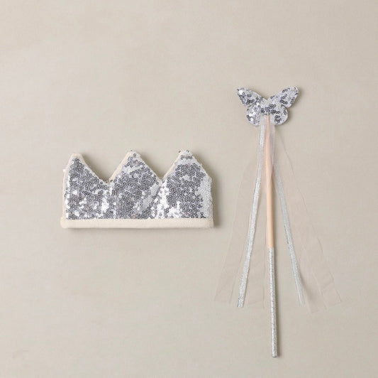 CROWN + WAND SILVER SEQUIN