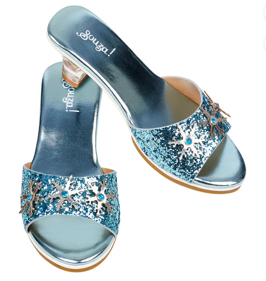 Slipper high heel Dress up shoe Ice Queen, blue