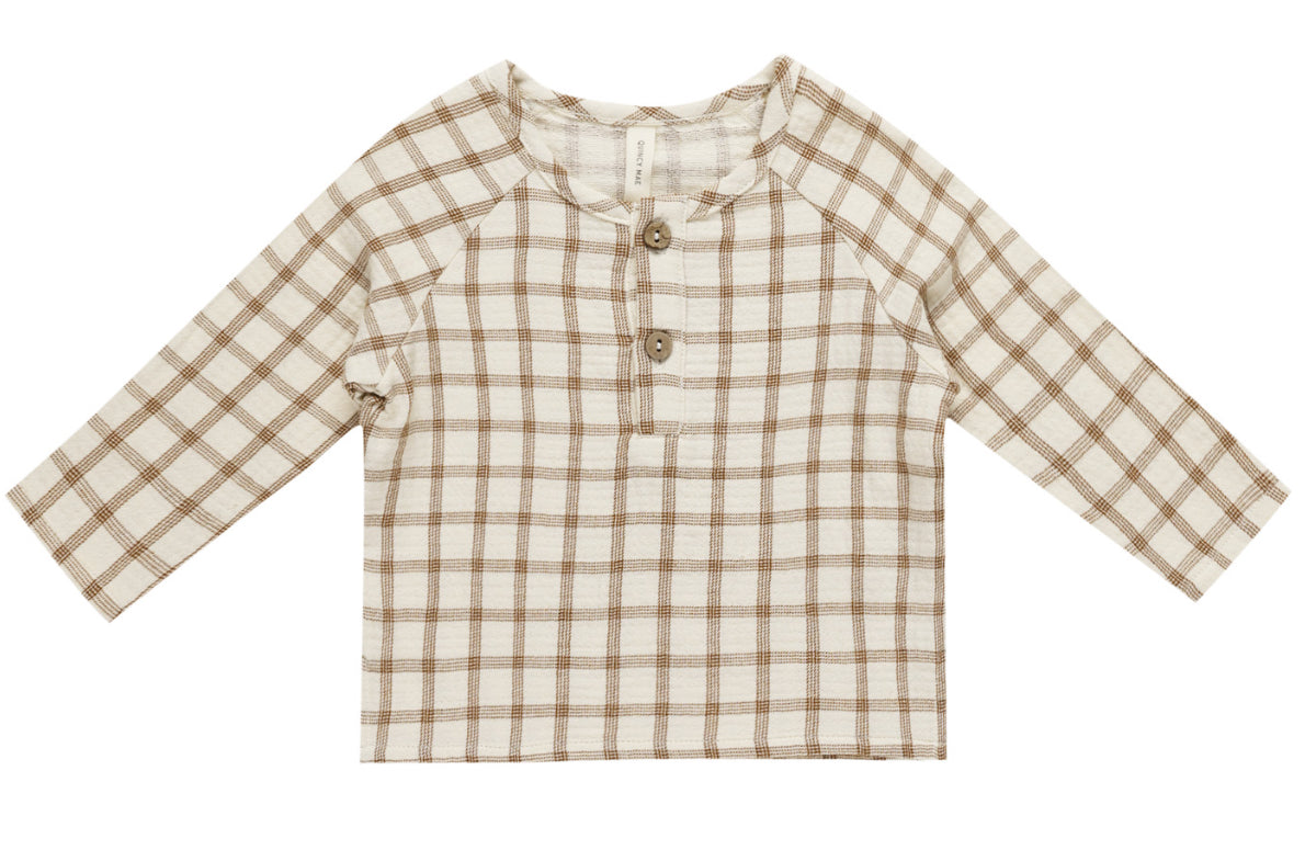 ZION SHIRT || CINNAMON PLAID