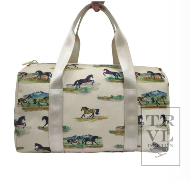 MINI PACKER - WILD HORSES Small Duffel Bag