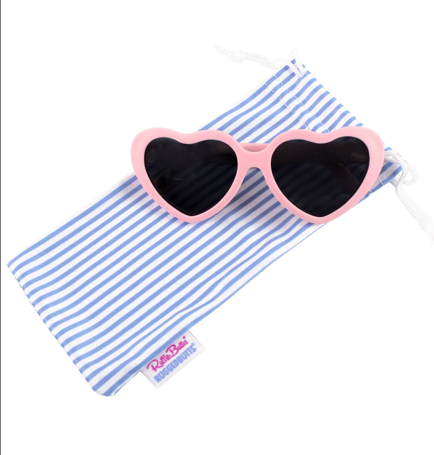 Shatter-Resistant Heart Sunglasses: Pink