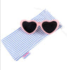 Shatter-Resistant Heart Sunglasses: Pink