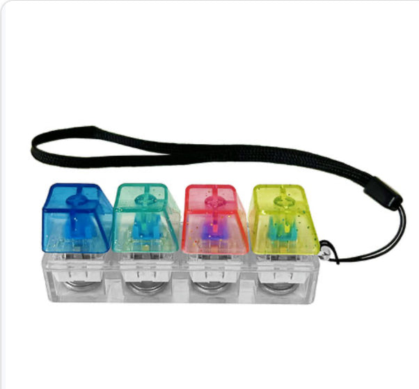 Key bored LED Fidget