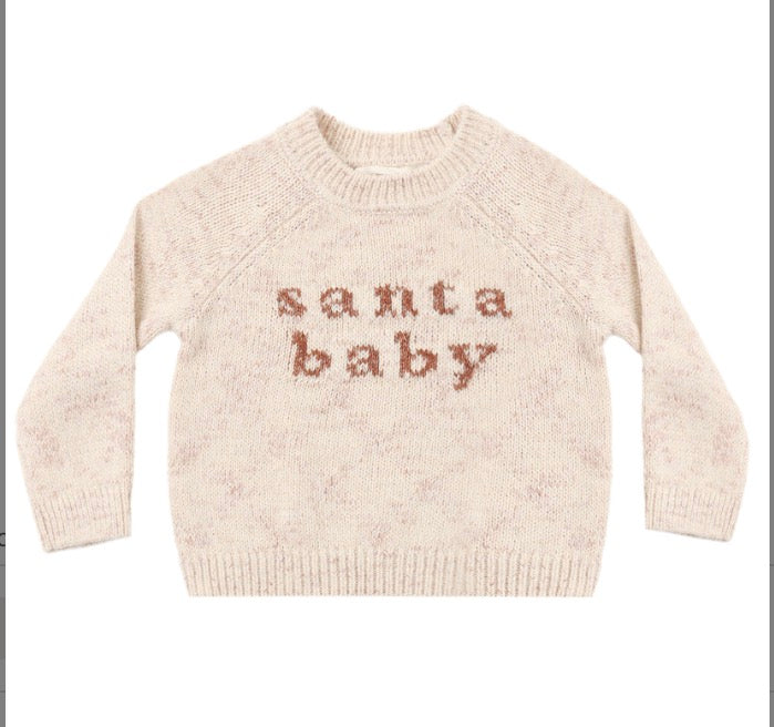 KNIT SWEATER SANTA BABY