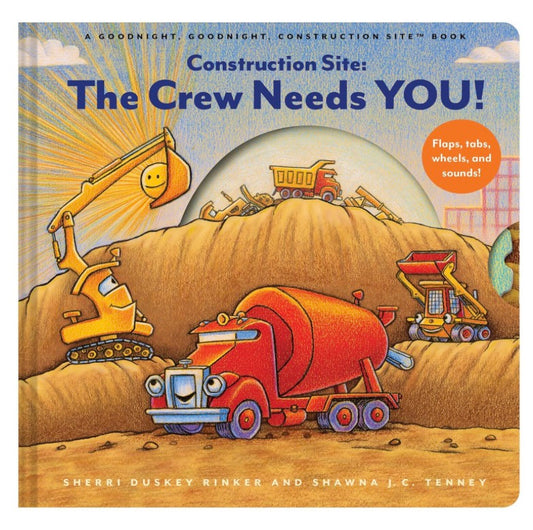 Construction Site: The Crew Needs YOU- An Interactive Sound Book + Plush gift set