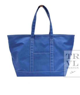 MAXI TOTE - COATED CANVAS Large BLUE BELL