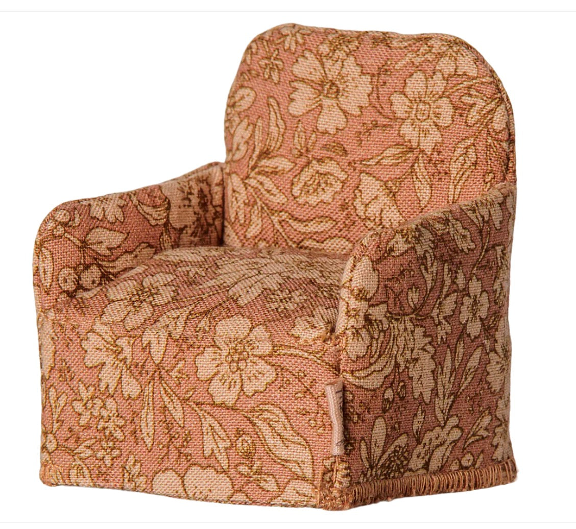 Maileg Folding chair, Mouse - Flower