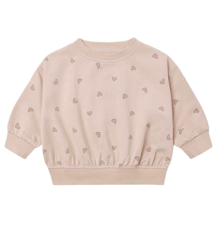 RELAXED SWEATSHIRT + SWEATPANT HEARTS