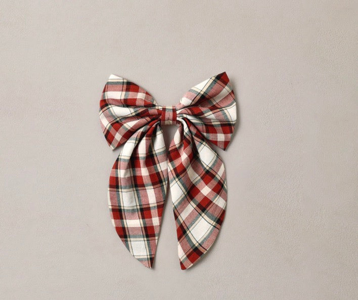 EVERLY BOW HOLIDAY TARTAN