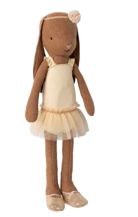 Bunny size 2, Chocolate brown - Ballet suit and skirt cream