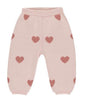 Organic Jacquard 
Heart Knit Sweater and Pants  || Bubblegum