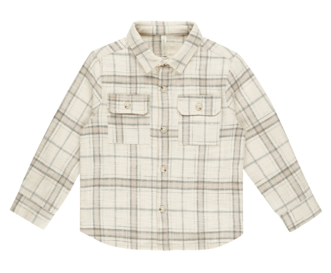 COLLARED LONG SLEEVE SHIRT || RUSTIC PLAID