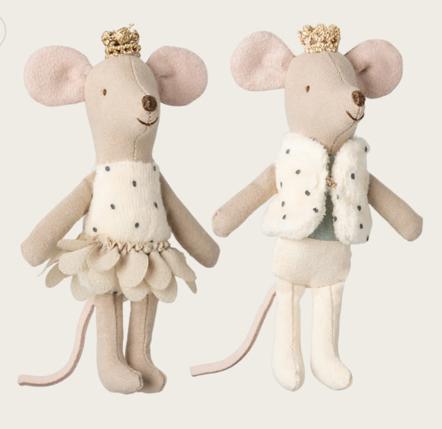 Royal twin mice, Little sister and brother in matchbox