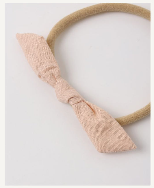 BABY BOW HEADBAND BLUSH