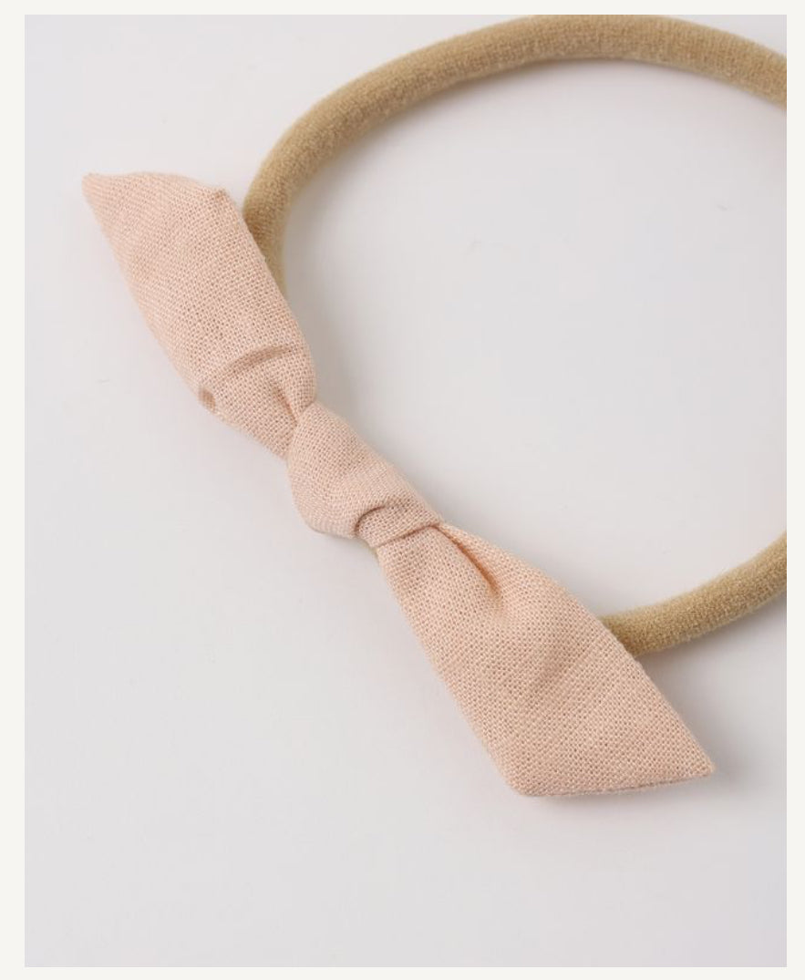 BABY BOW HEADBAND BLUSH