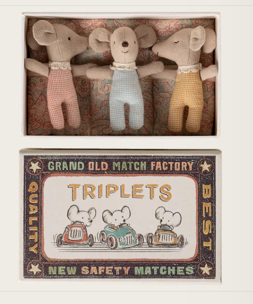 Triplets, Baby mice in matchbox - Checker